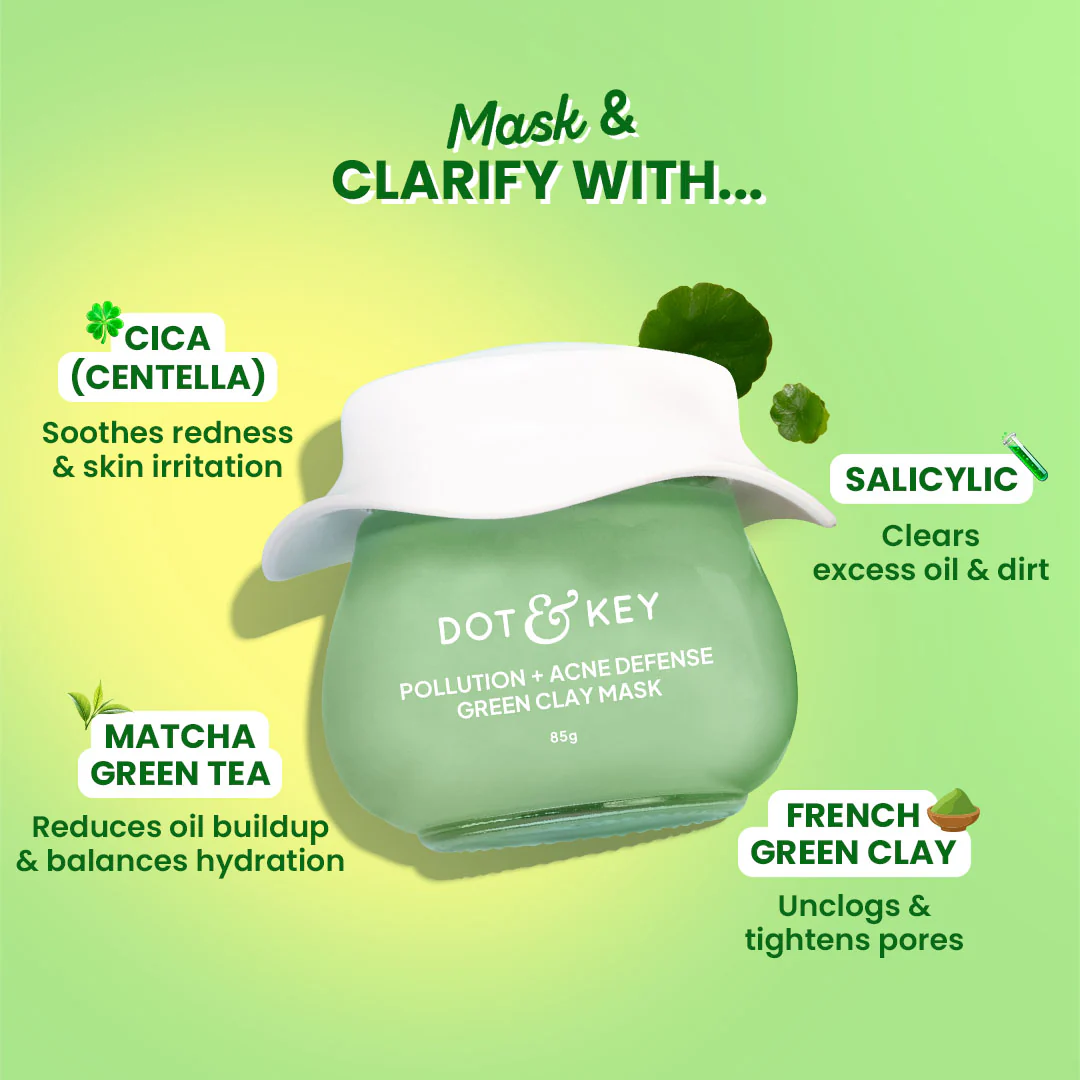 Cica & Salicylic French Green Clay Face Mask - Image 3