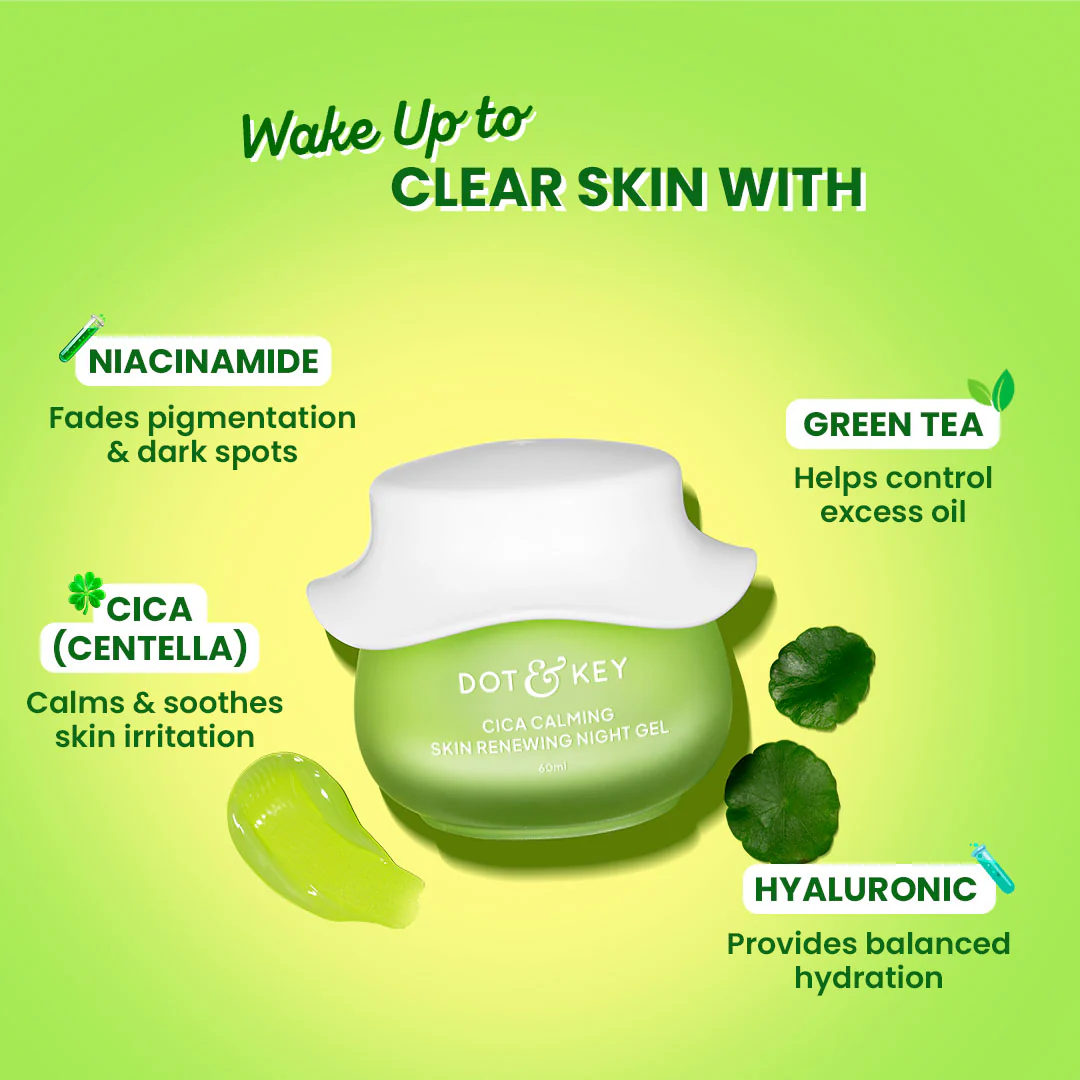 Cica Calming Night Gel (Niacinamide + Green Tea) - Image 3