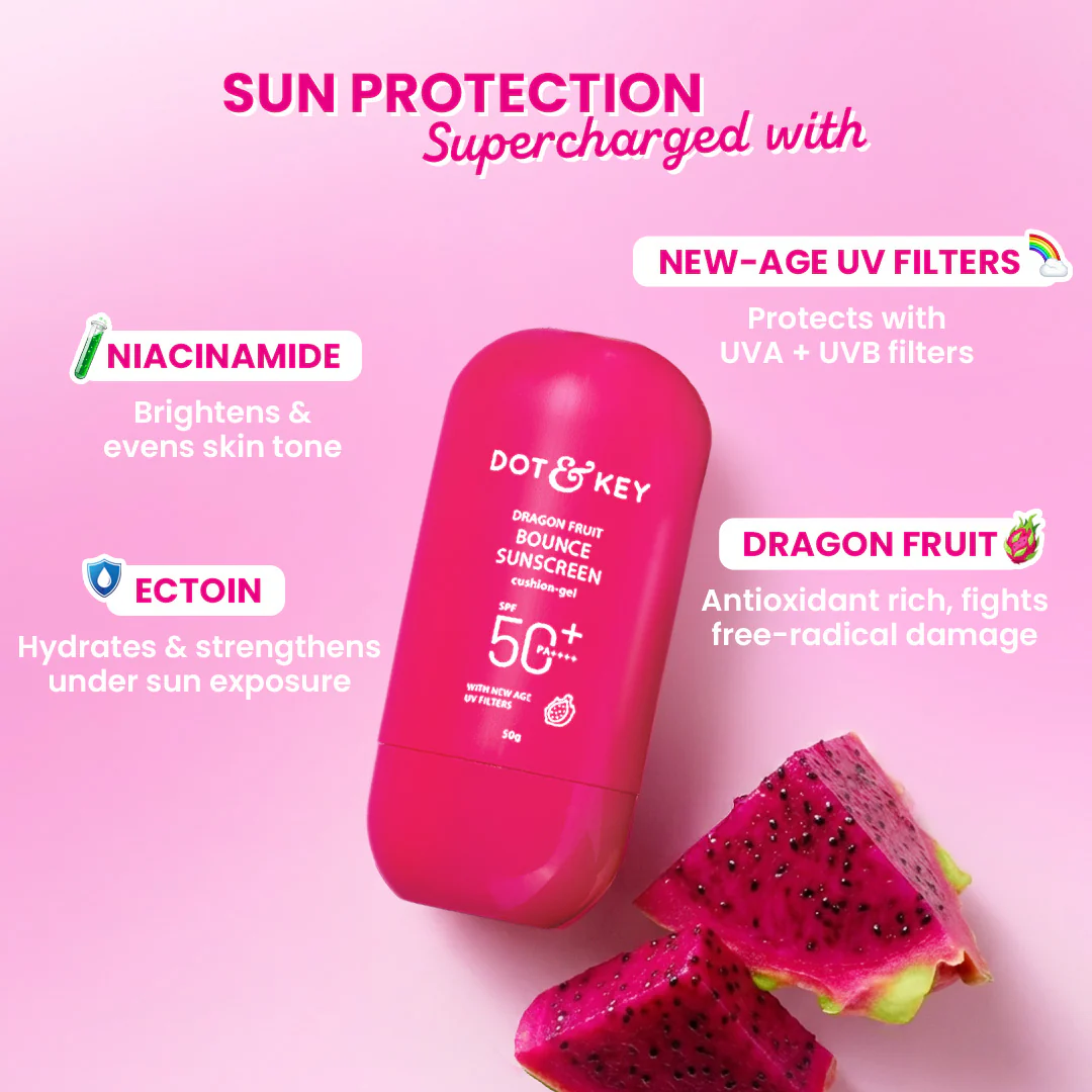 Dot & Key Dragon Fruit Bounce Sunscreen In-Vivo Tested SPF 50+ PA++++ - Image 8
