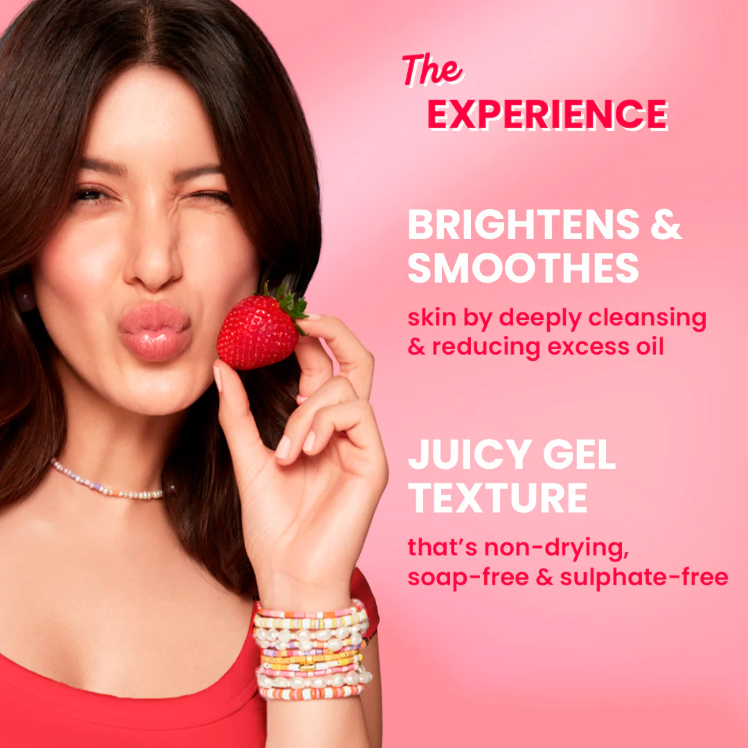Strawberry Bright Niacinamide Gel Face Wash - Image 2