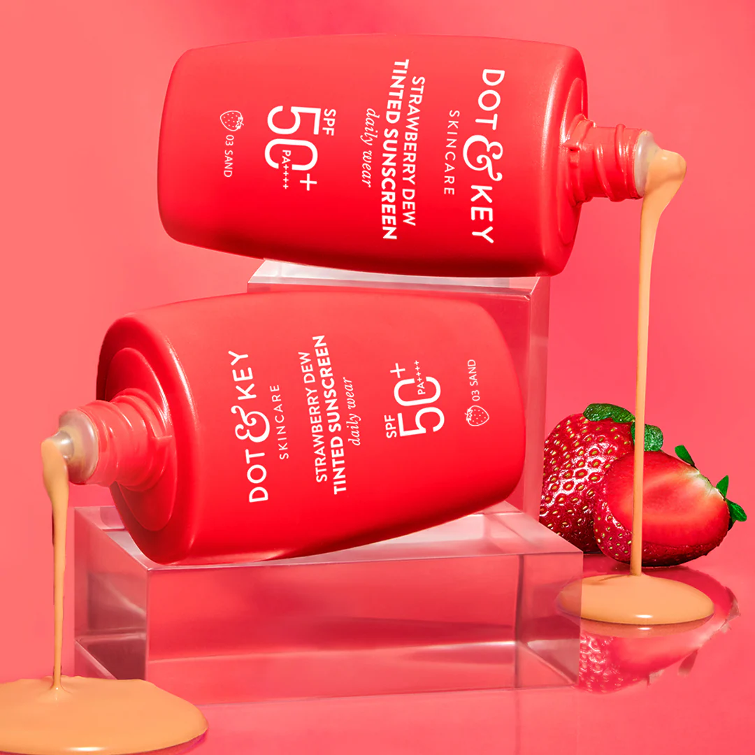Strawberry Dew Tinted Sunscreen Sand, Pack of 2