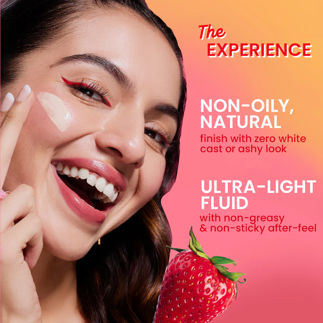 Strawberry Dew Tinted Sunscreen, In-Vivo Tested SPF 50+ PA++++ - Image 6