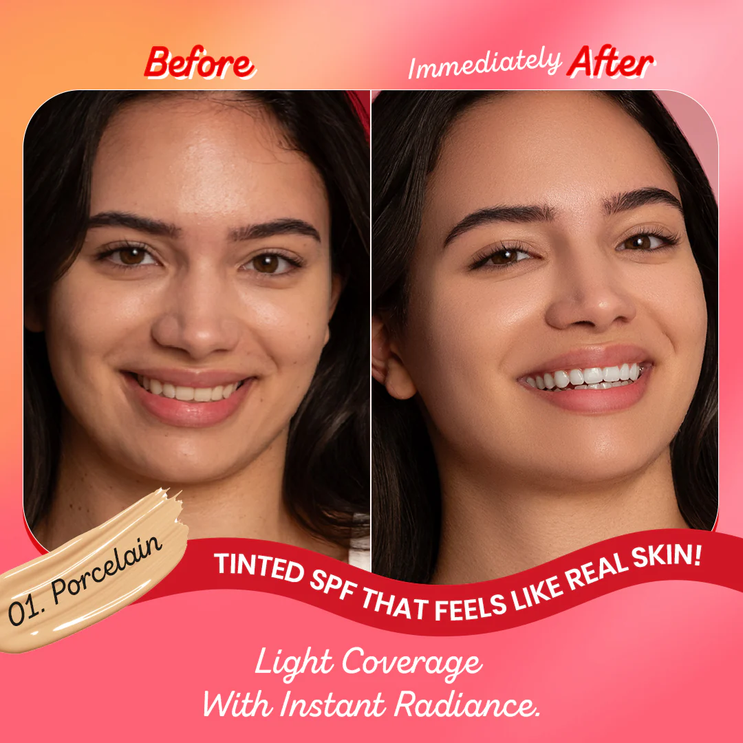 Strawberry Dew Tinted Sunscreen, In-Vivo Tested SPF 50+ PA++++ - Image 14