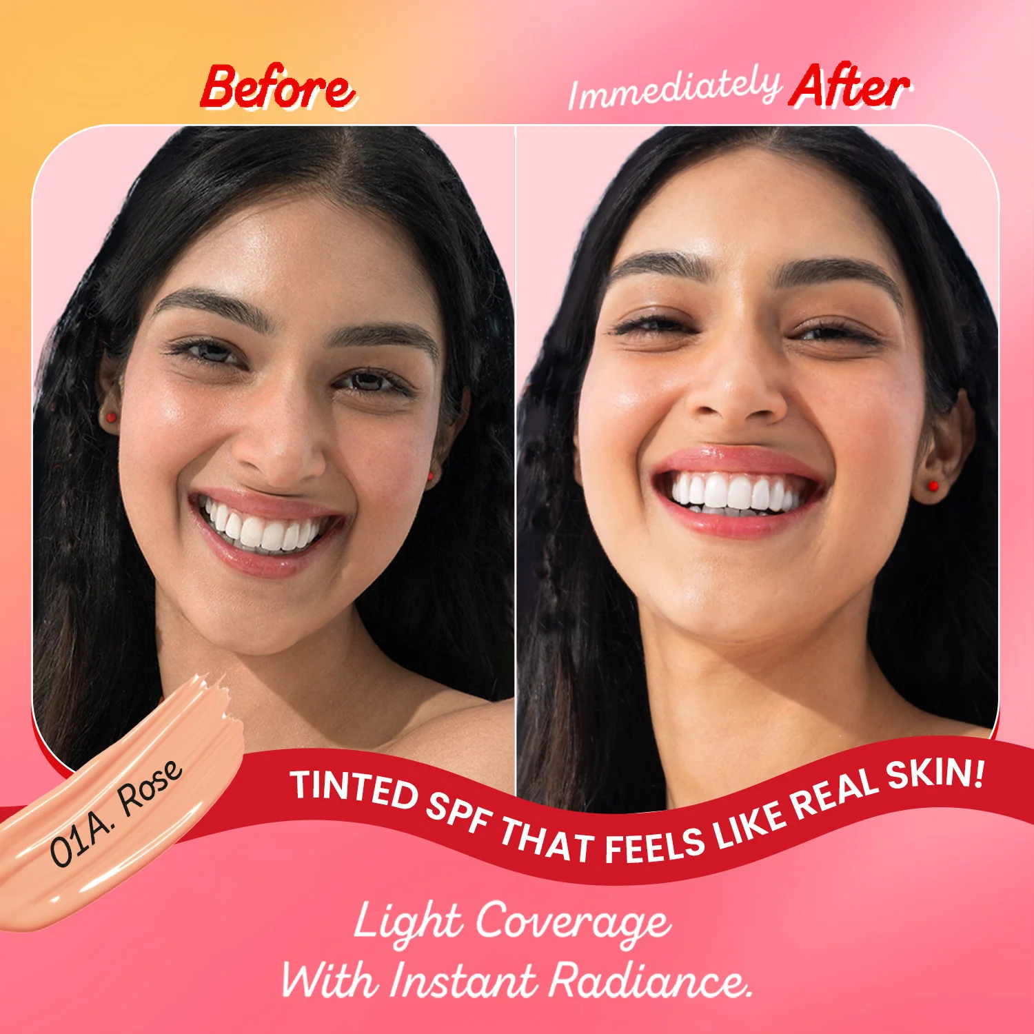 Strawberry Dew Tinted Sunscreen, In-Vivo Tested SPF 50+ PA++++ - Image 16