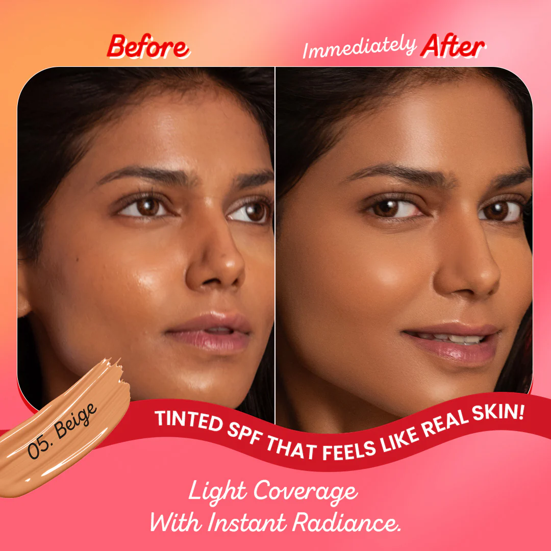 Strawberry Dew Tinted Sunscreen, In-Vivo Tested SPF 50+ PA++++ - Image 22