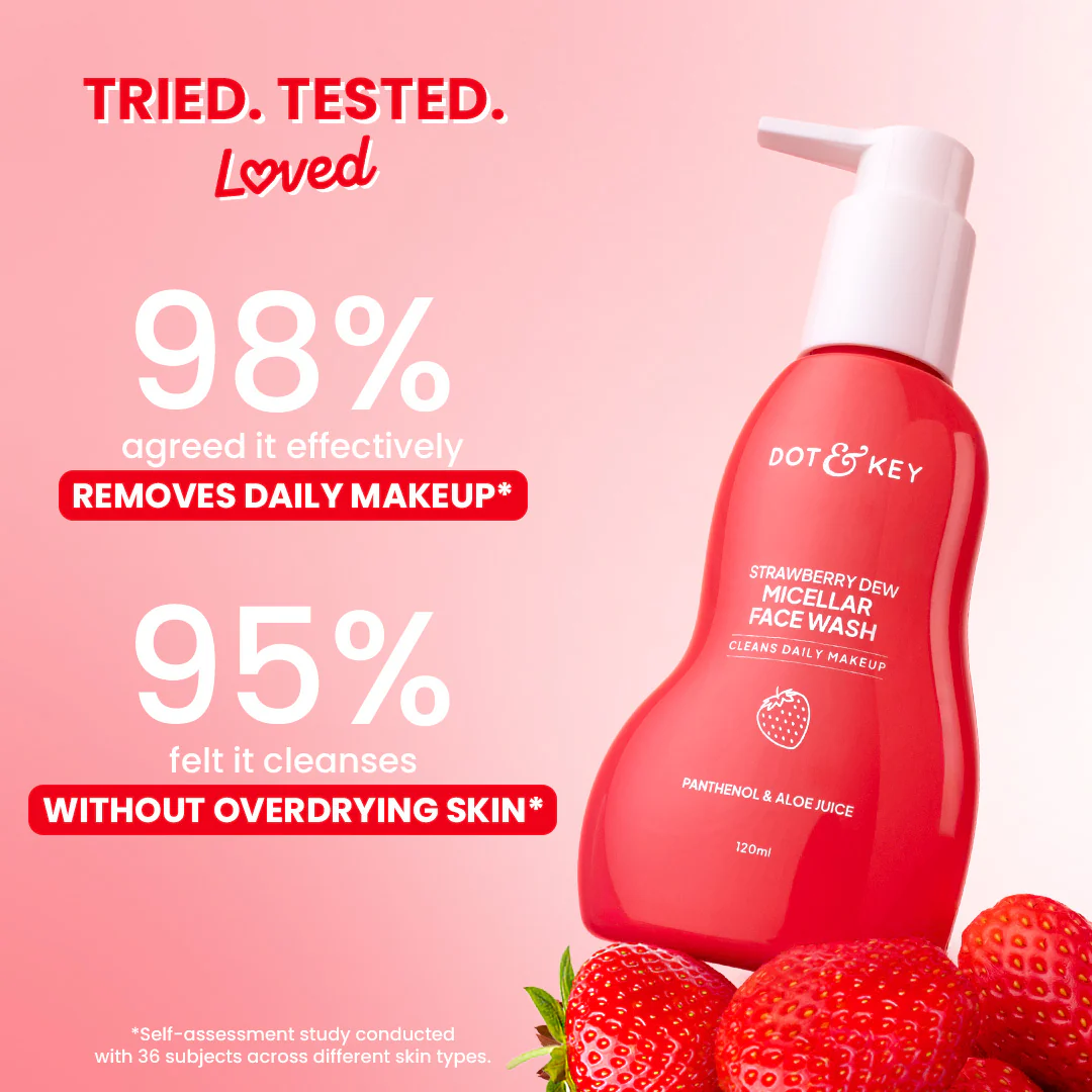 Strawberry Dew Micellar Face Wash - Image 5